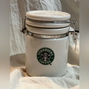 Small Starbucks ceramic canister